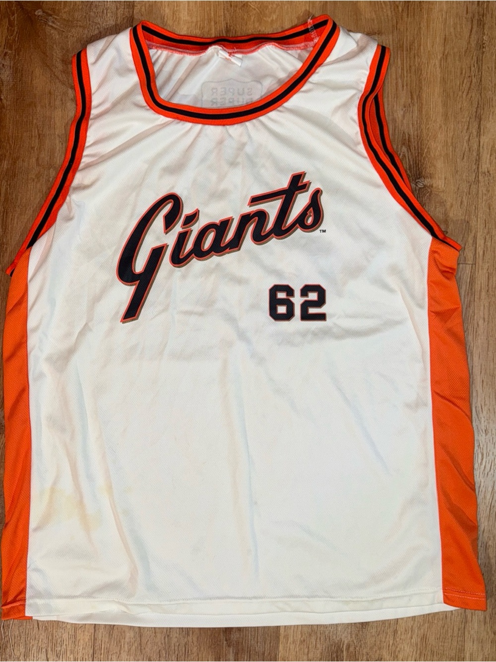 Super Duper Promo New York Giants no. 62 tone Tank Top XL Street grunge